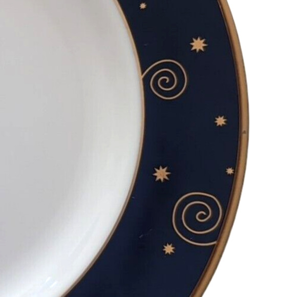 VTG 2000 Sakura Star Light 4 Christmas Celestial Salad Dessert Plates Porcelain - Picture 4 of 7